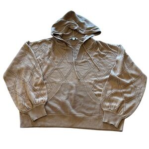 Candace Cameron Bure Tan Sweater Hoodie M